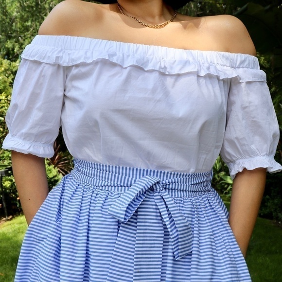 VINEYARD Vines for Target Off the Shoulder Top - Picture 1 of 6